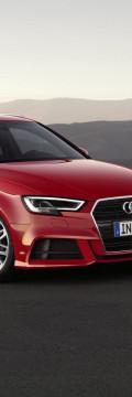 AUDI A3 III (8V) Sportback Restyling  Karakteristik teknis
