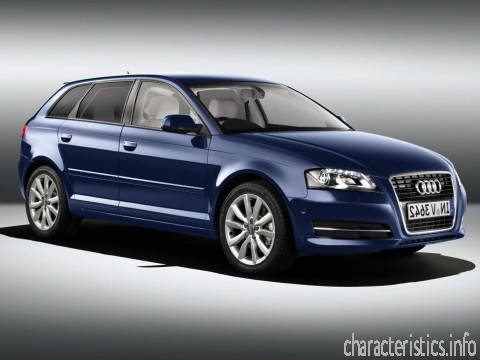 AUDI Generacja
 A3 Sportback (8P) 2.0 TFSI (200 Hp) Charakterystyka techniczna
