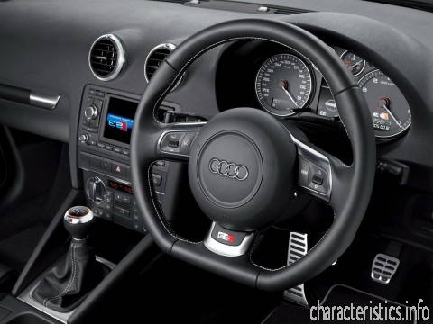 AUDI Покоління
 S3 (8P) 2.0 (265 Hp) Технічні характеристики
