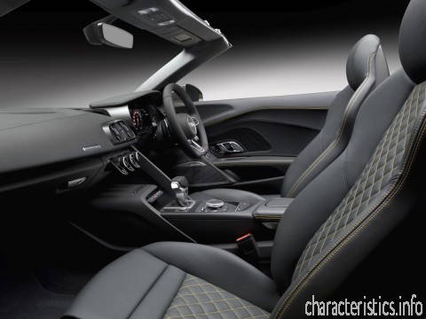AUDI Generace
 R8 II Roadster 5.2 AMT (540hp) 4x4 Technické sharakteristiky
