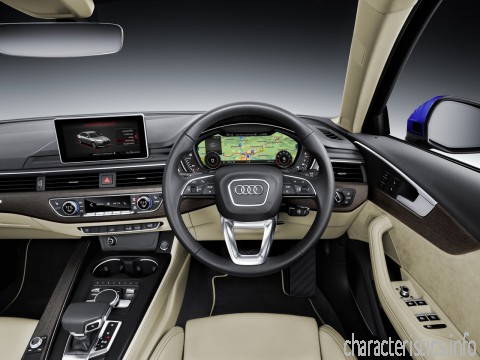 AUDI Generasi
 A4 V (B9) Sedan 2.0 (252hp) 4WD Karakteristik teknis
